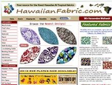 Tablet Screenshot of hawaiianfabric.com